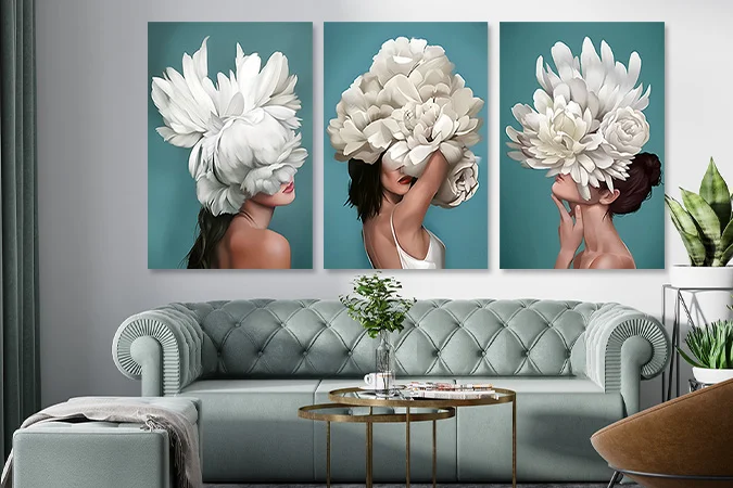 tablou-canvas-fashion-living-femeia-floare-11388-675x450 femeia floare 3 piese