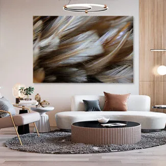 Tablou canvas abstract modern pene colorate