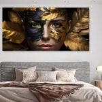 ablou dormitor modern fashion frunze aurii