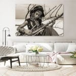 tablou canvas living fashion cantareata sepia